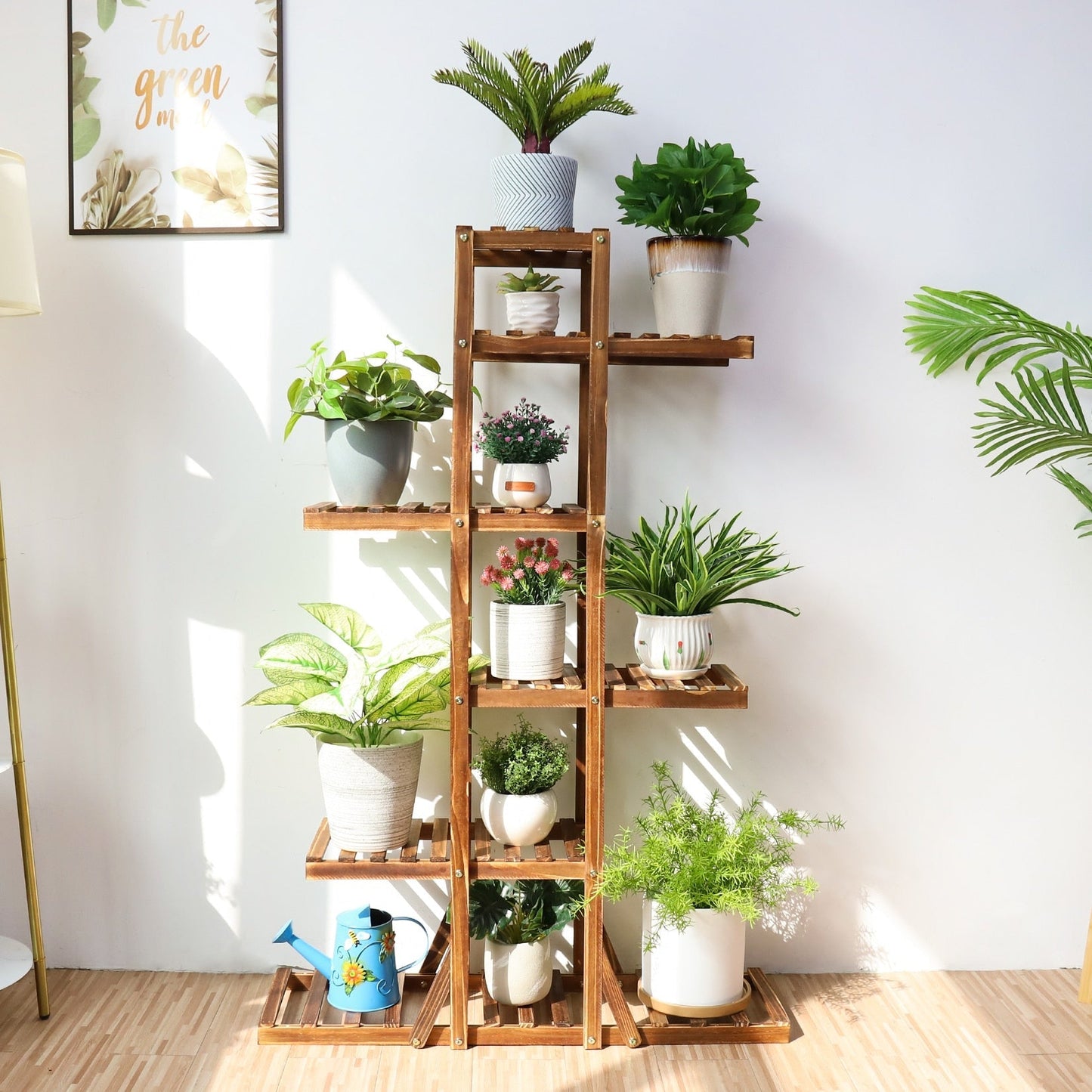 Indoor 6-Tier Wooden Plant Stand