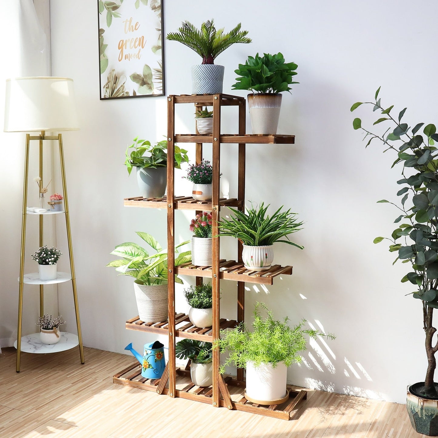 Indoor 6-Tier Wooden Plant Stand