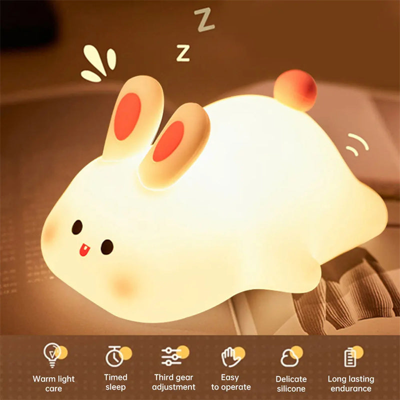 Cute LED Rabbit Night Light
