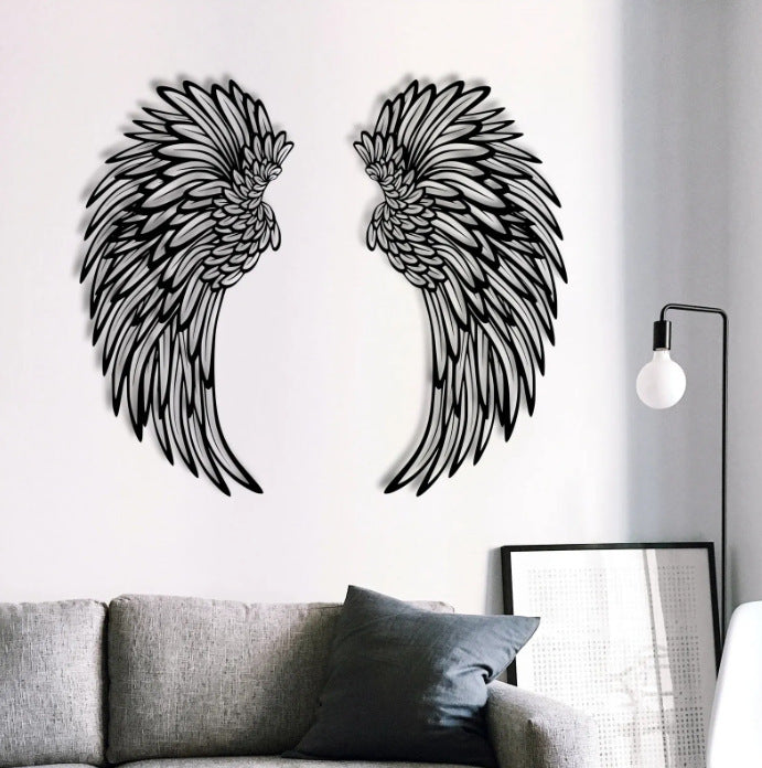 Lighted Angel Wings Wall