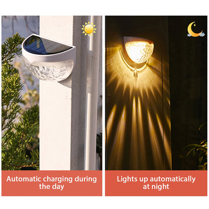 2PCS Solar Semicircle Wall Lights