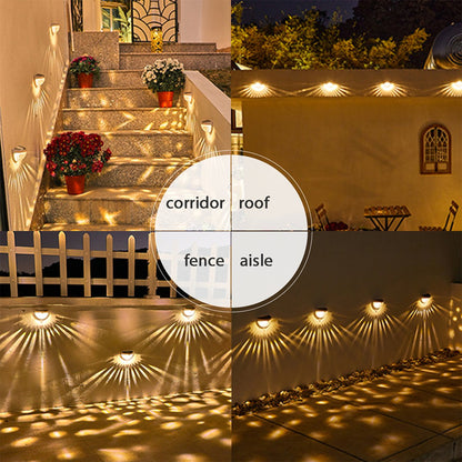 2PCS Solar Semicircle Wall Lights