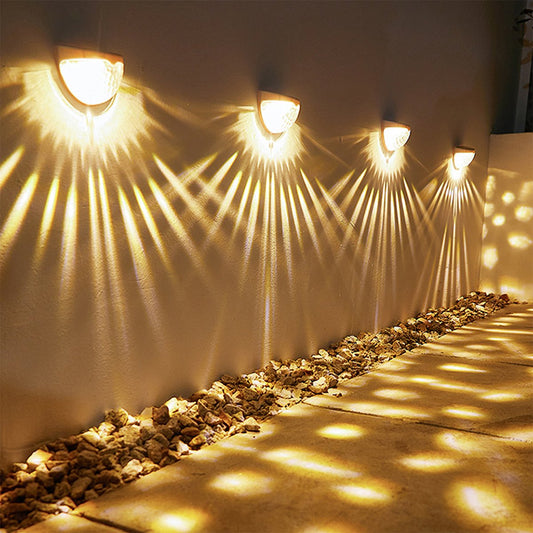 2PCS Solar Semicircle Wall Lights