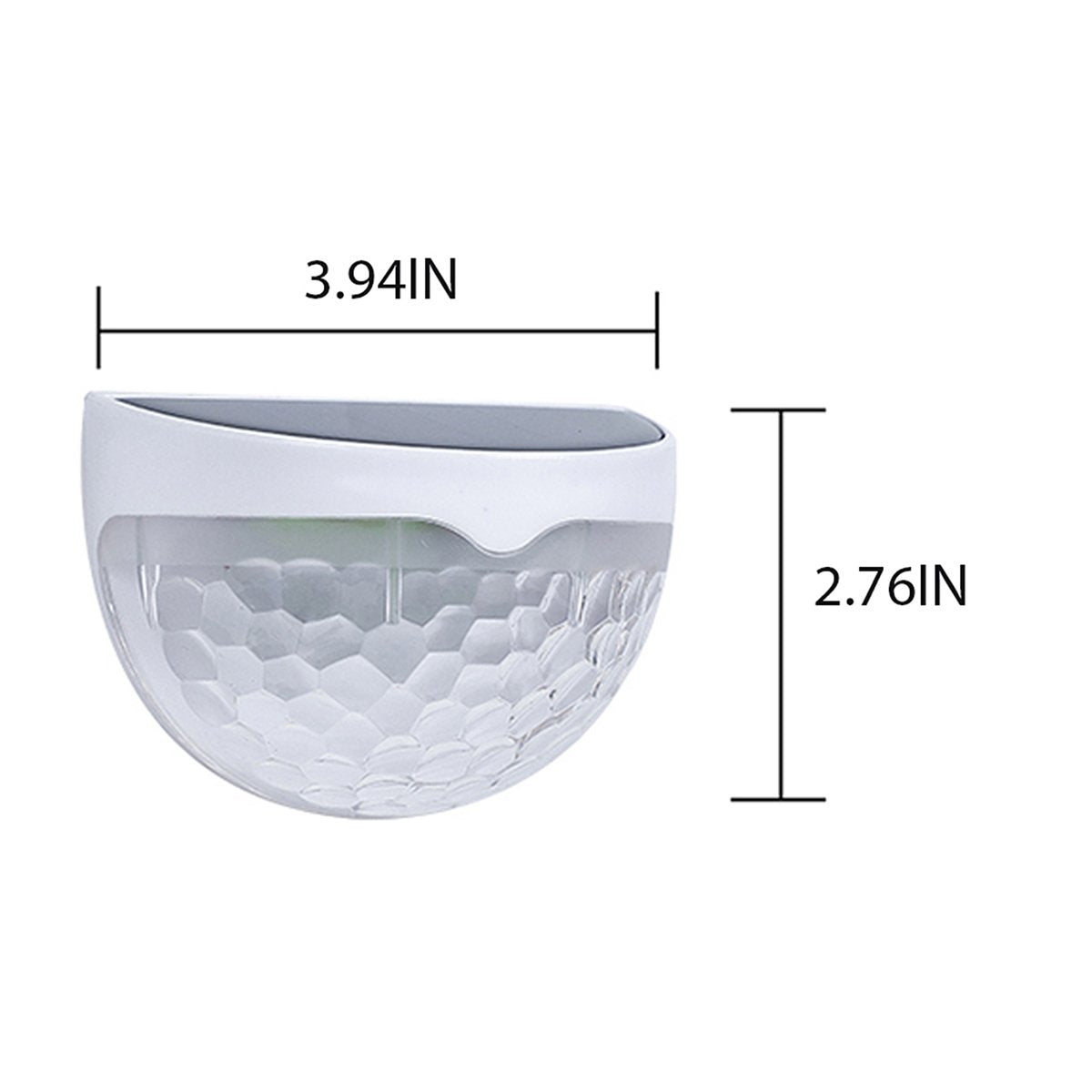 2PCS Solar Semicircle Wall Lights