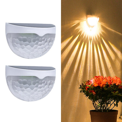 2PCS Solar Semicircle Wall Lights