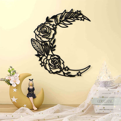 Moon Flower Metal Wall Art
