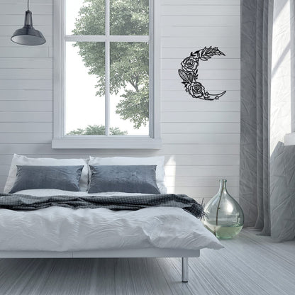 Moon Flower Metal Wall Art