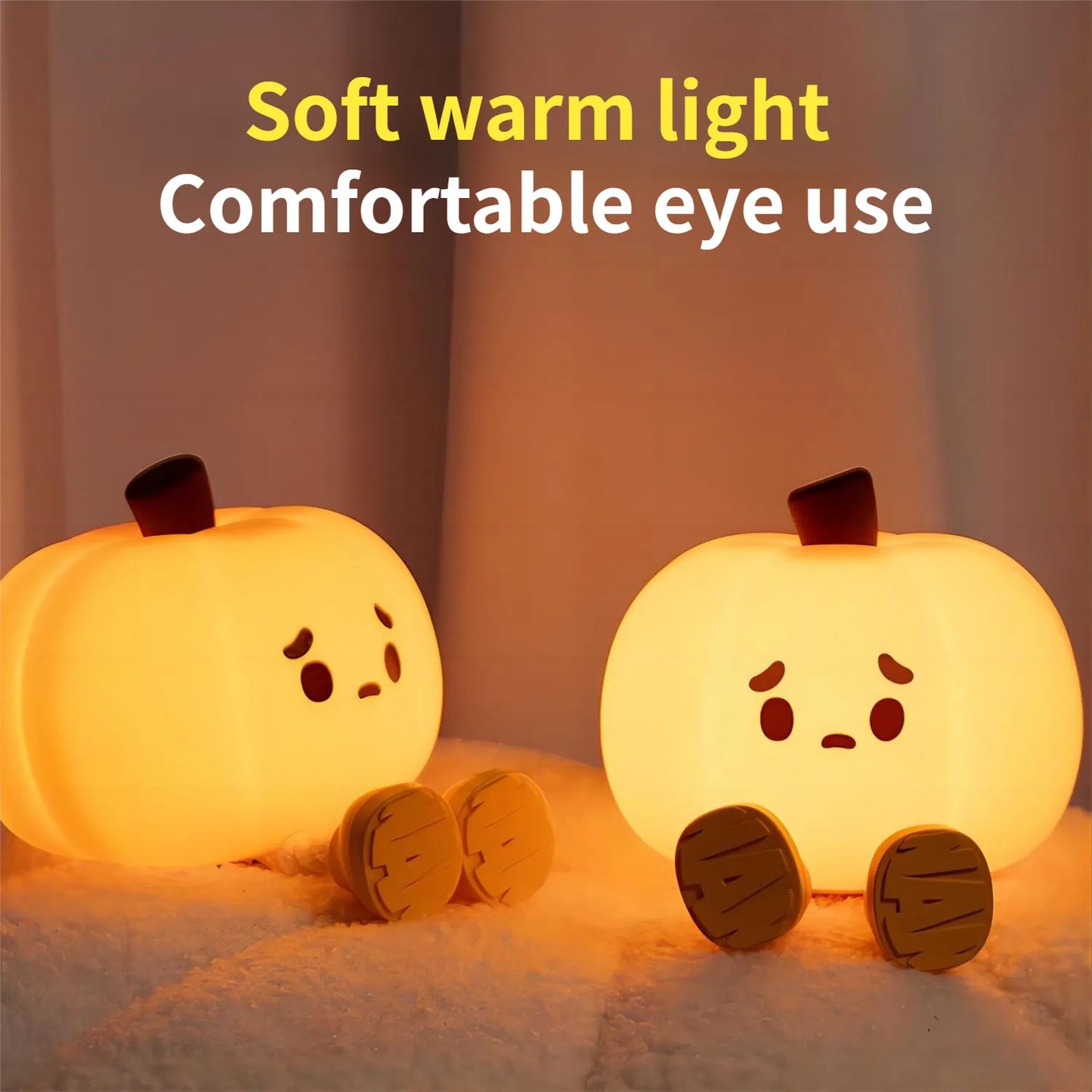 Halloween Pumpkin Touch Night Light